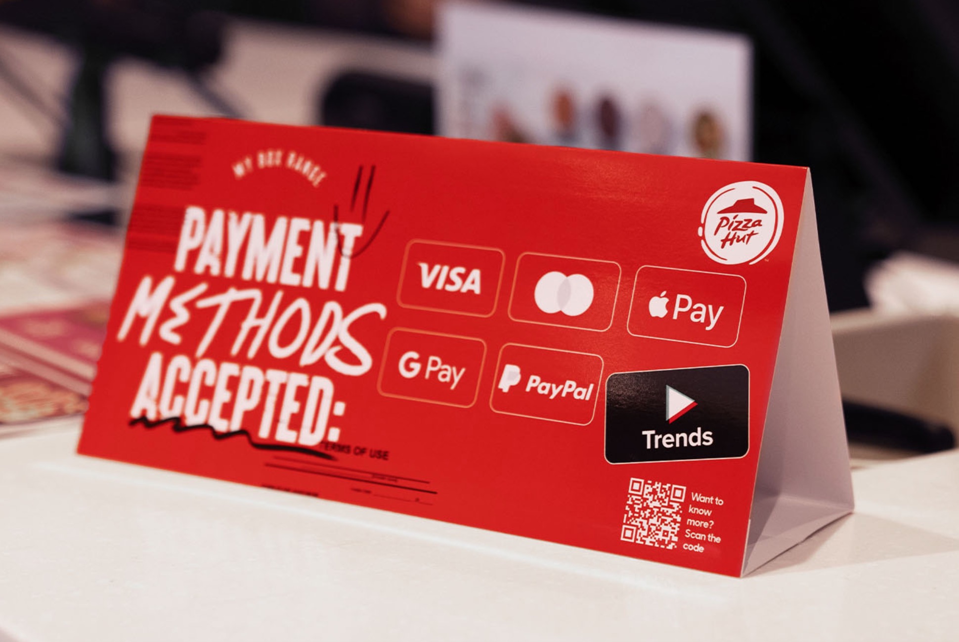 Pizza Hut accepte les tendances comme moyen de paiement (by Focalys)