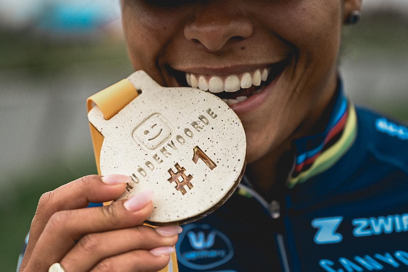 Wave op het podium van de Telenet Superprestige