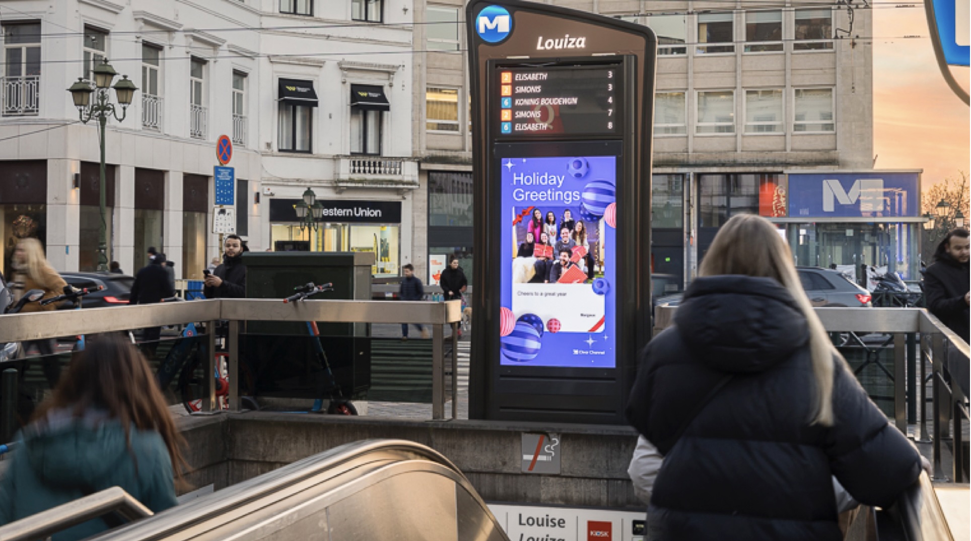 Clear Channel transformeert schermen in persoonlijke wenskaarten